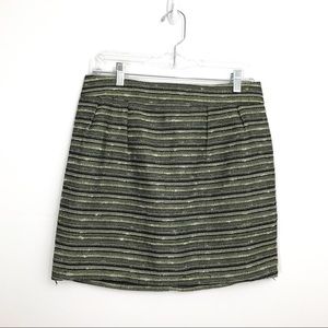 Mossimo Metallic Mini Skirt Striped Medium [JH]
